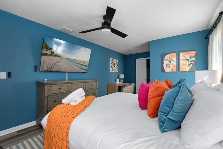 Master bedroom TV and dresser